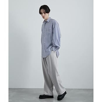 Amazon.co.jp: [ジュンレッド] ストライプルーズシャツ メンズ